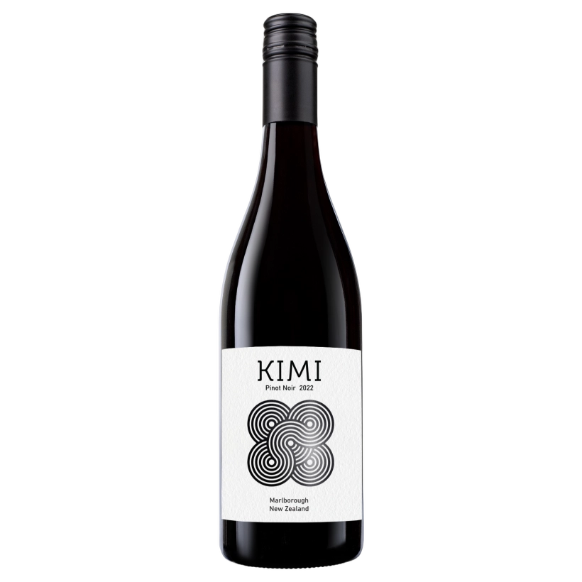 A bottle of 2022 Kimi Pinot Noir 750ml Red Wine