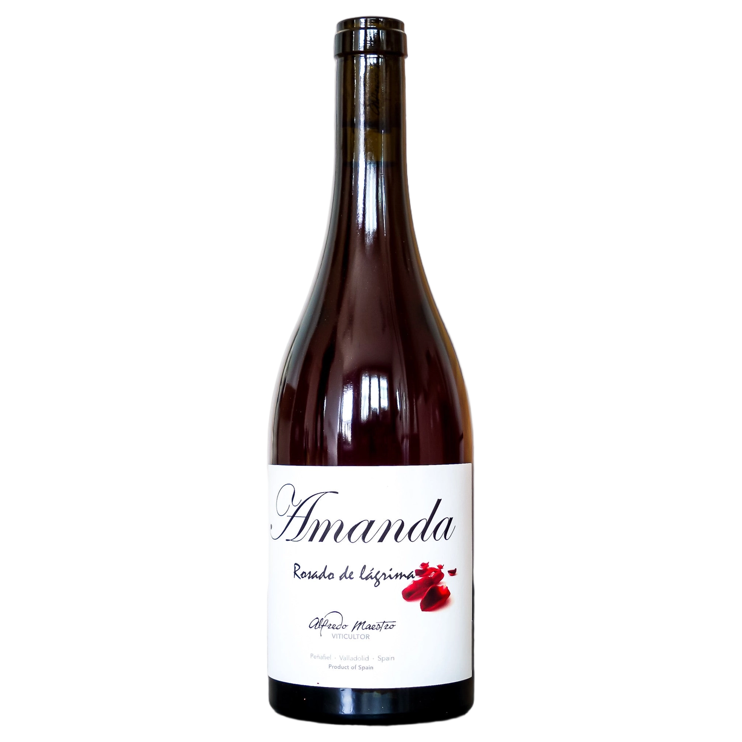 A bottle of 2023 Alfredo Maestro Amanda Rosado 750ml Rose Wine