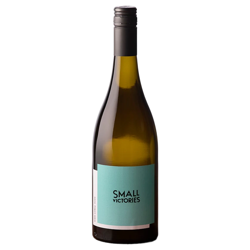 A bottle of 2025 Small Victories Pinot Gris 750ml White Wine