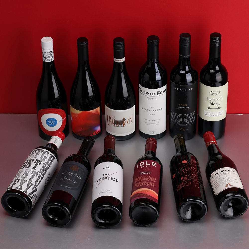 A collection of Top Rated Brands & High Scoring Premium Reds Dozen valued at $654 from The Wine Collective