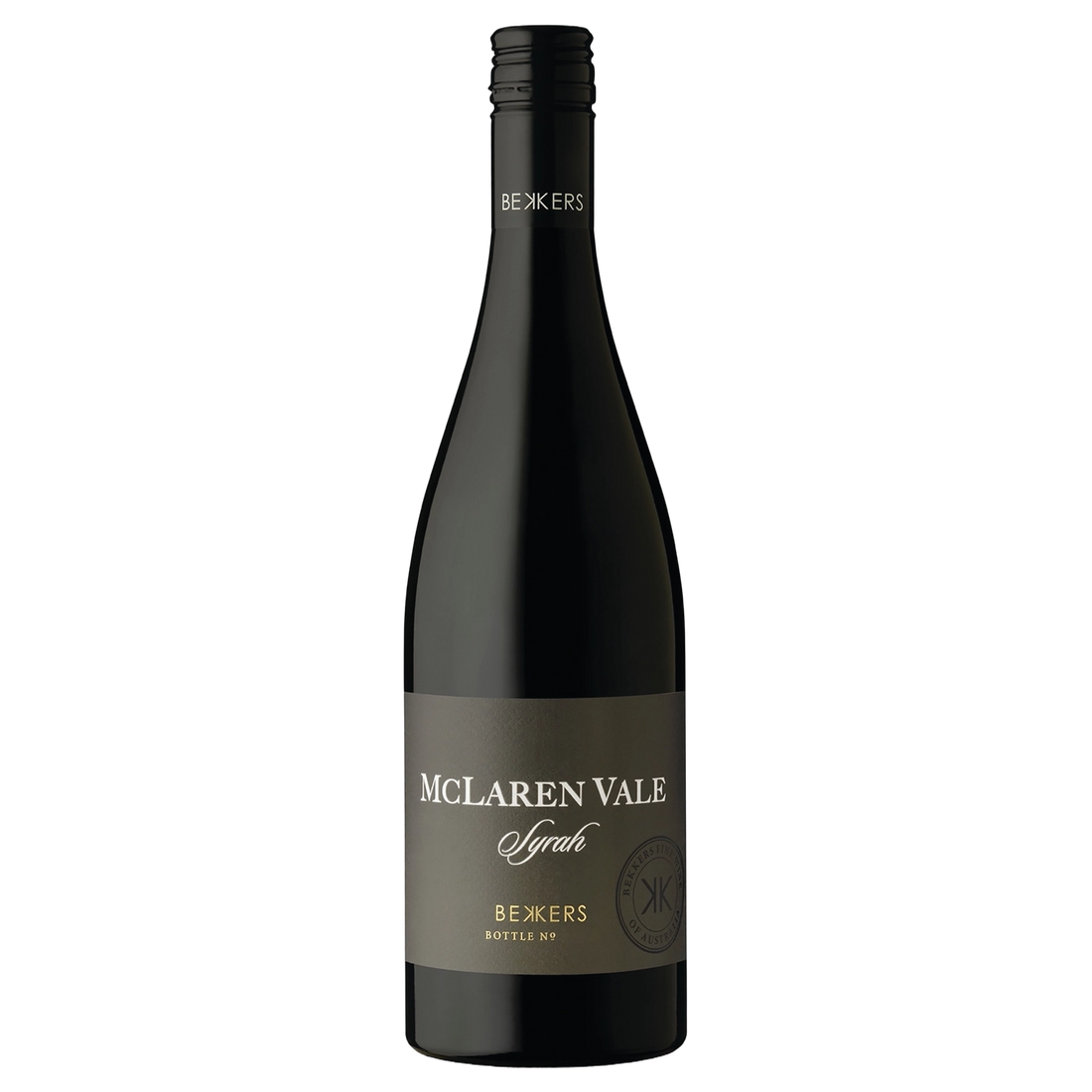 A bottle of Bekkers McLaren Vale Syrah 2021 750ml Red Wine