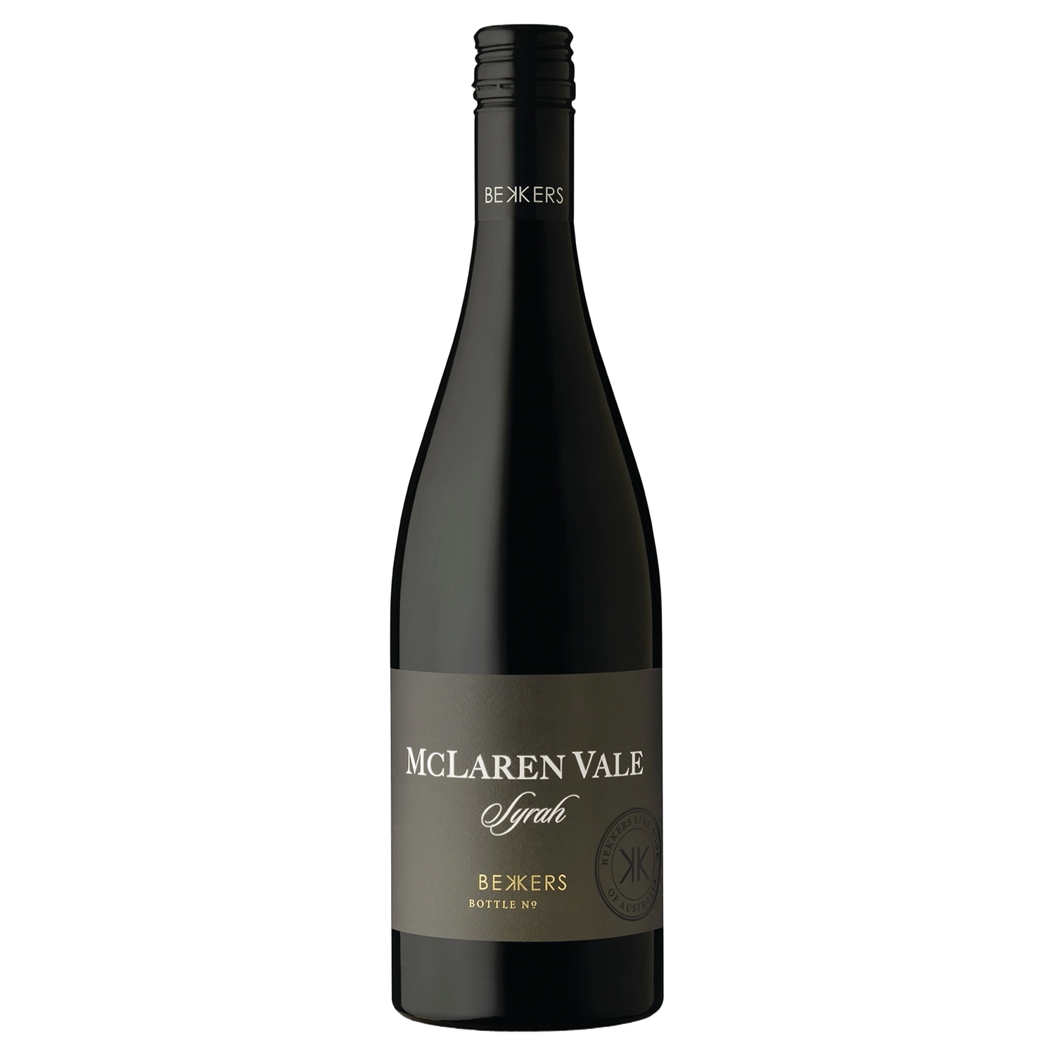 A bottle of Bekkers McLaren Vale Syrah 2021 750ml Red Wine