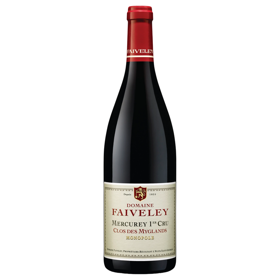 A bottle of Domaine Faiveley Mercurey 1er Cru 'Clos des Myglands' Monopole 2023 750ml Red Wine