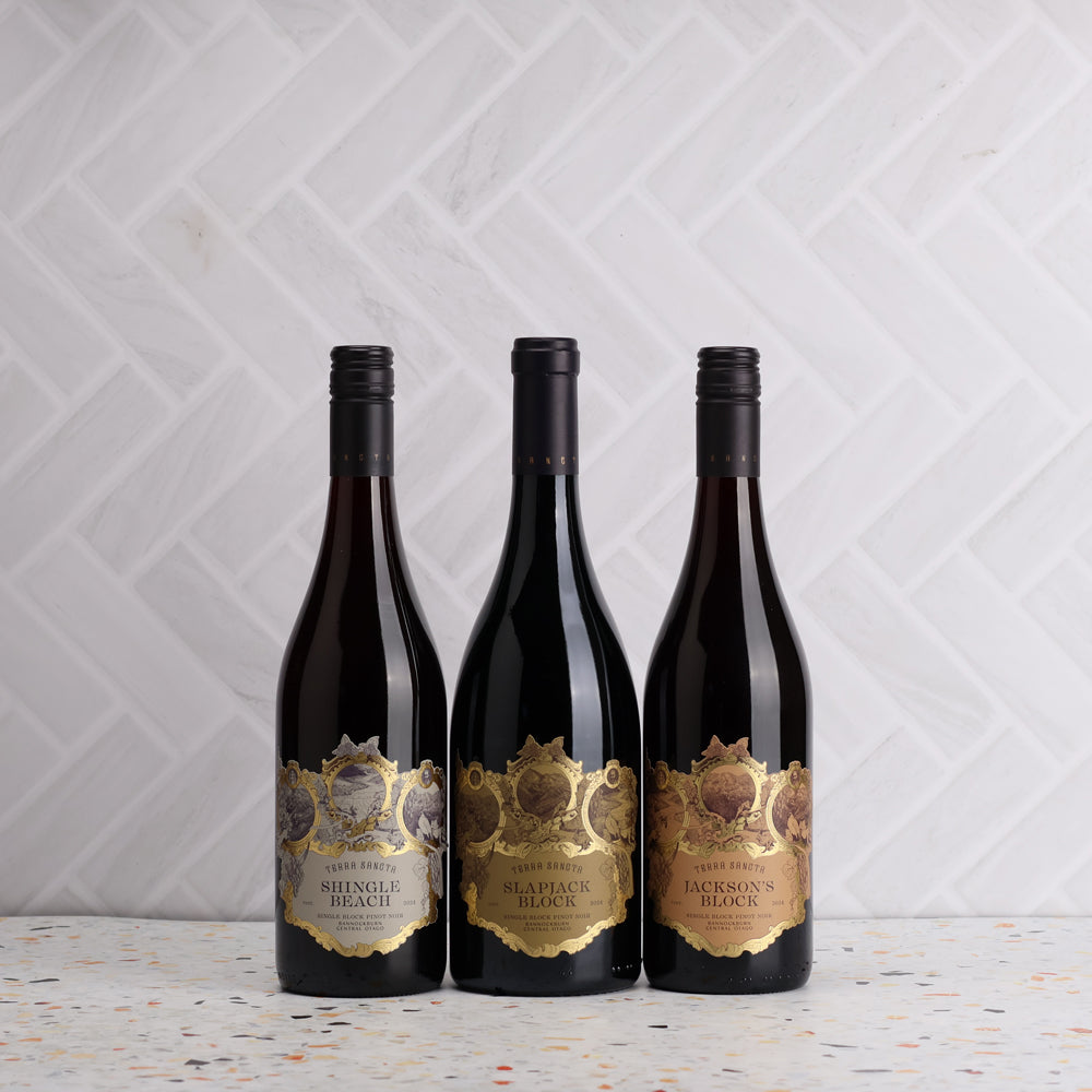 A collection of Terra Sancta Icon Pinot Noir 3 Bottle Mix from The Wine Collective
