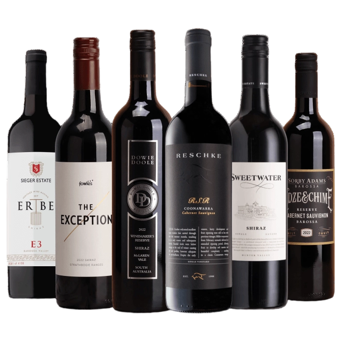 A collection of Elite Red 6/Pack Valued at $505 from The Wine Collective