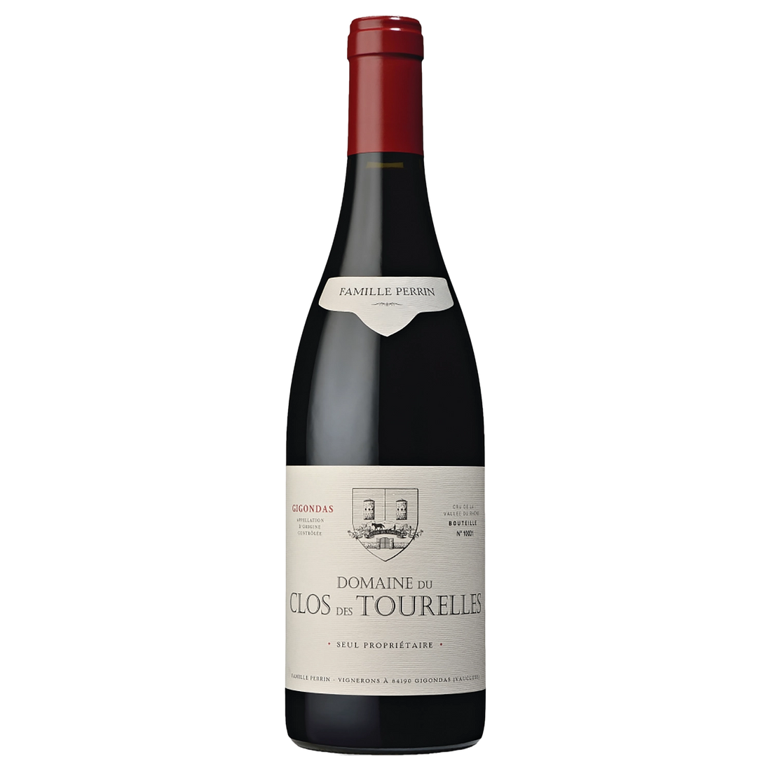 A bottle of Famille Perrin Domaine Clos Tourelles Gigondas 2021 750ml Red Wine