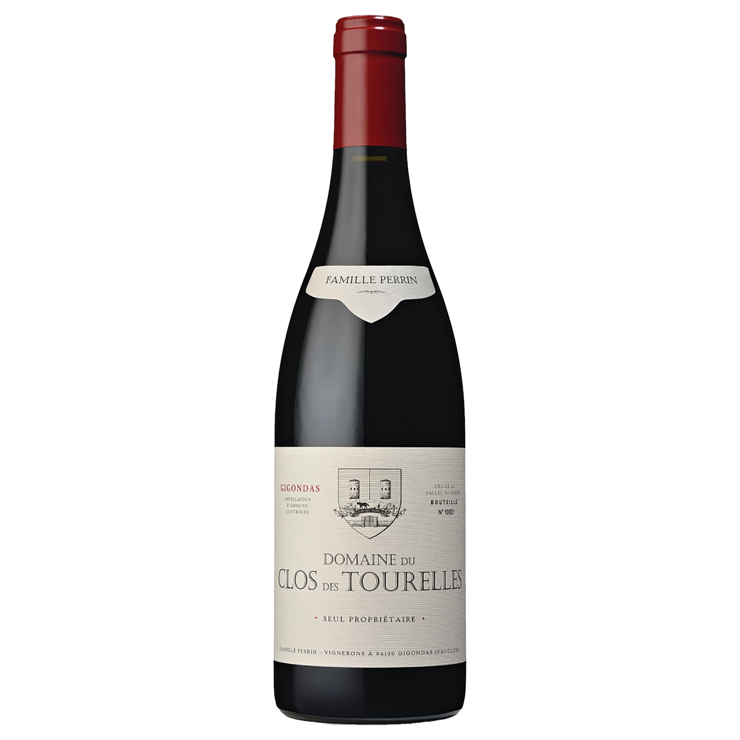 A bottle of Famille Perrin Domaine Clos Tourelles Gigondas 2021 750ml Red Wine