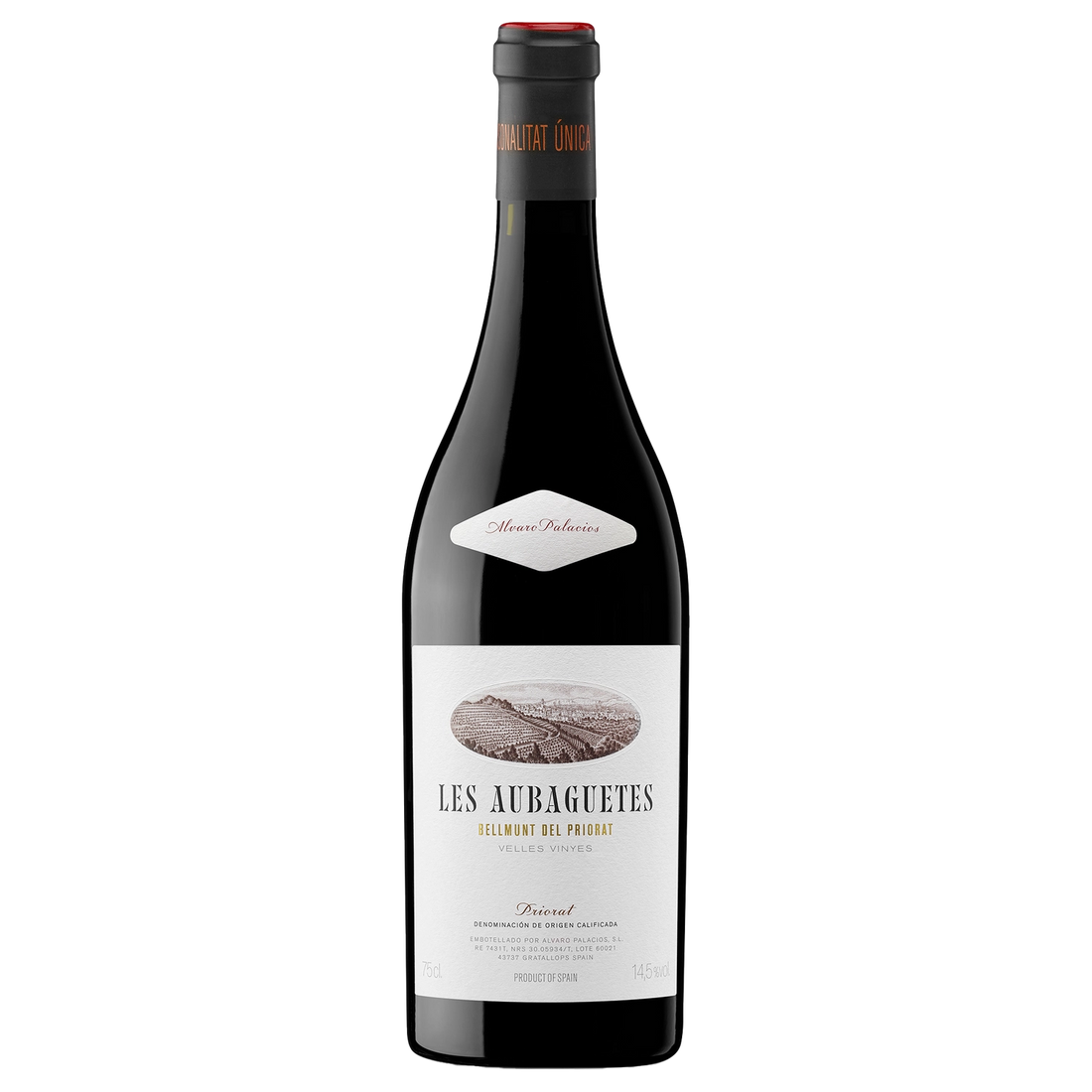 A bottle of A. Palacios Les Aubaguetes 2019 750ml Red Wine