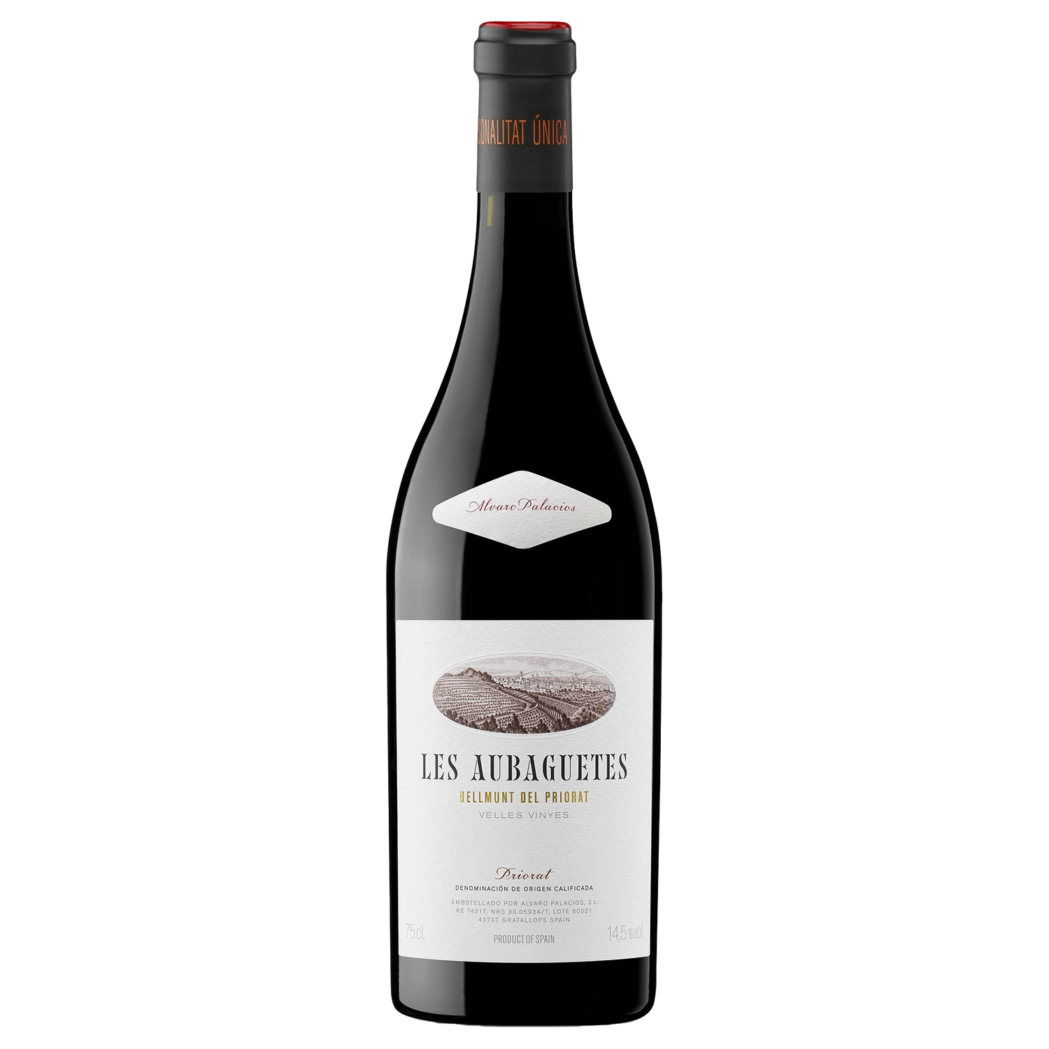 A bottle of A. Palacios Les Aubaguetes 2019 750ml Red Wine