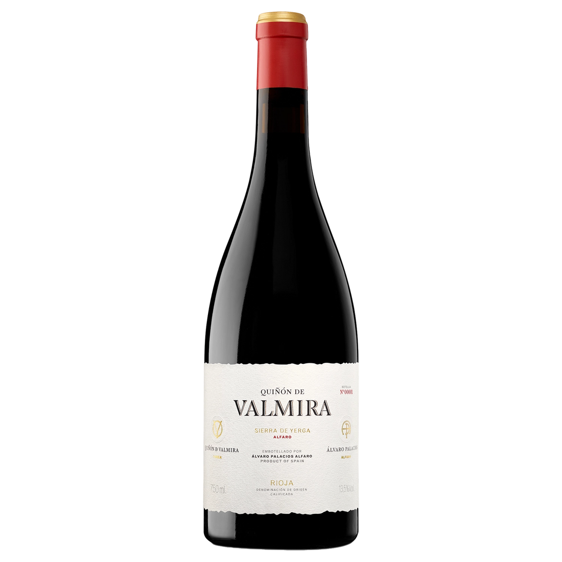 A bottle of A. Palacios Quinon De Valmira 2019 750ml Red Wine