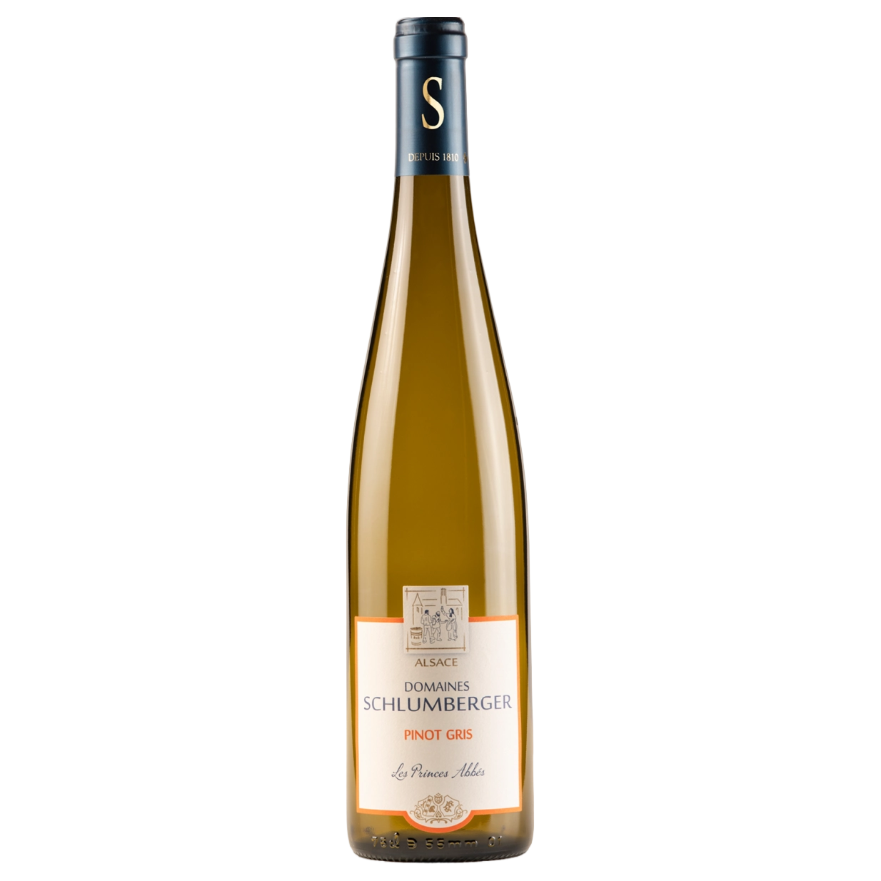 A bottle of Domaine Schlumberger Pinot Gris Les Princes Abbes 2024 750ml White Wine