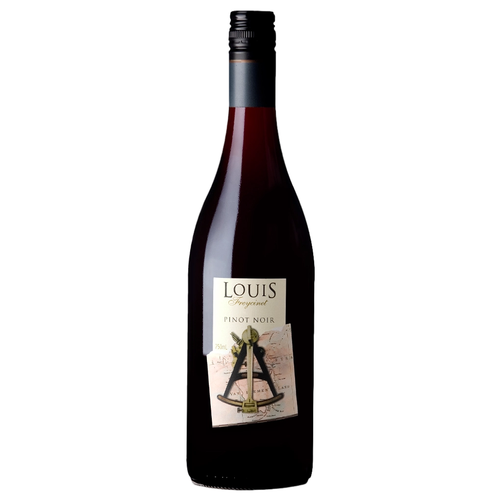 A bottle of Freycinet Louis Pinot Noir 2025 750ml Red Wine