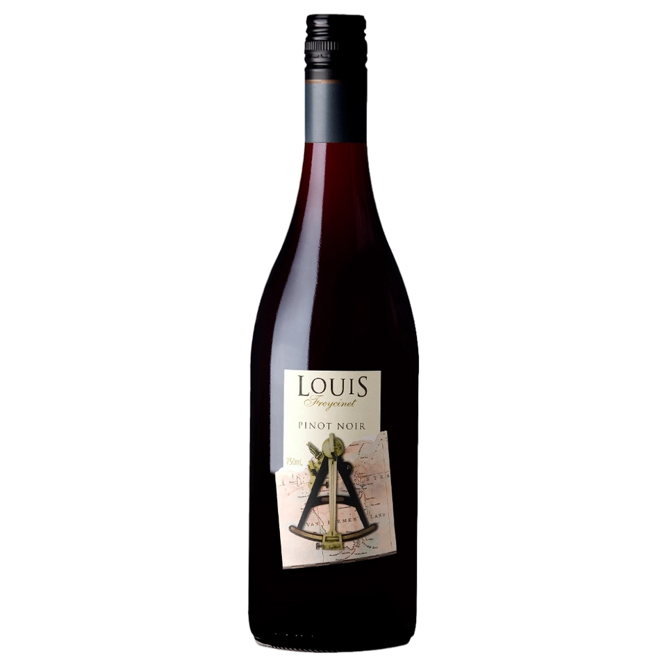 A bottle of Freycinet Louis Pinot Noir 2025 750ml Red Wine