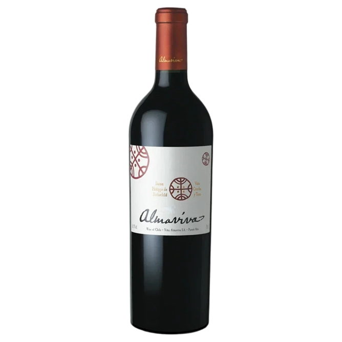 A bottle of Almaviva 2023 6000ml Red Wine