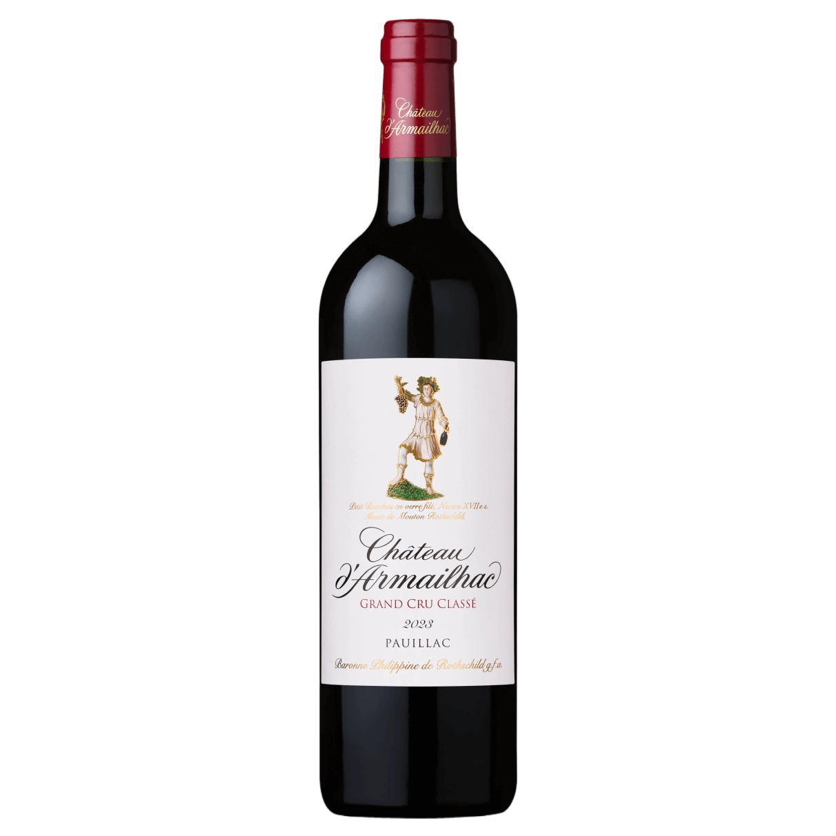 A bottle of Chateau D'Armailhac 2023 375ml Red Wine