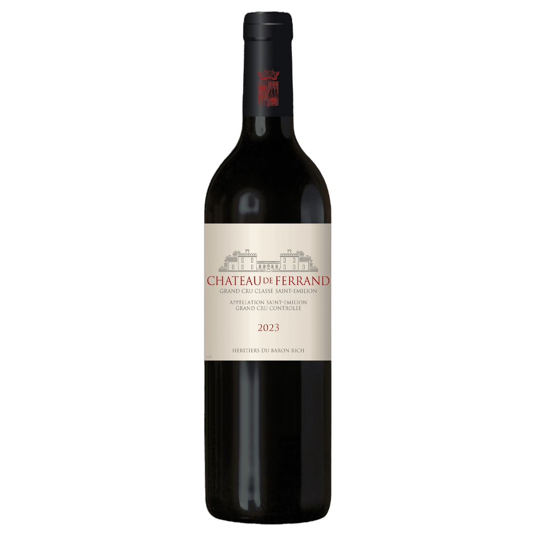 A bottle of Chateau De Ferrand 2023 750ml Red Wine