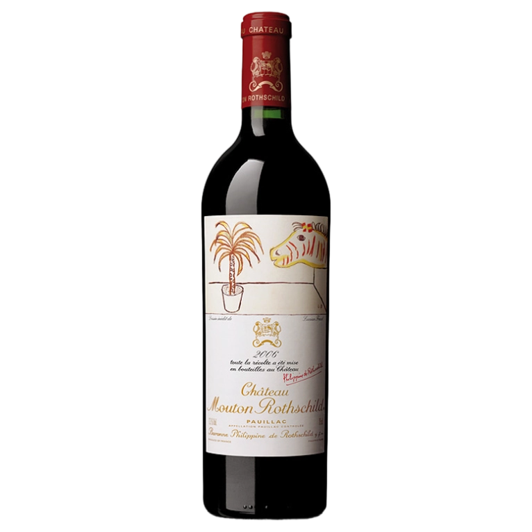 A bottle of Chateau Mouton Rothschild 2006 750ml Red Wine