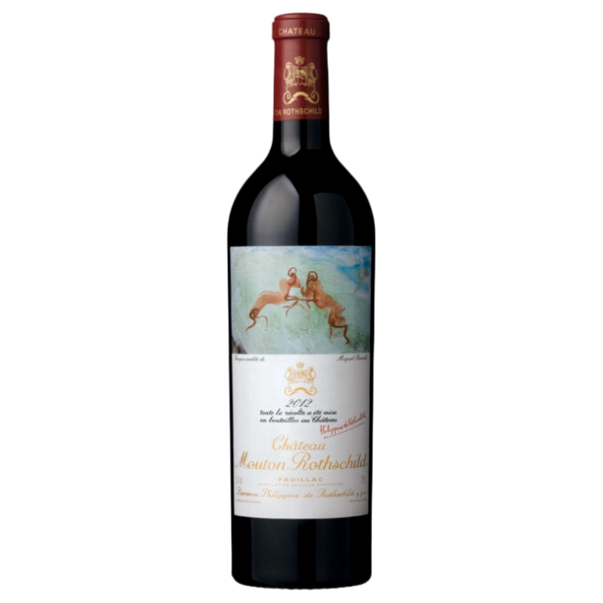 A bottle of Chateau Mouton Rothschild 2012 750ml Red Wine