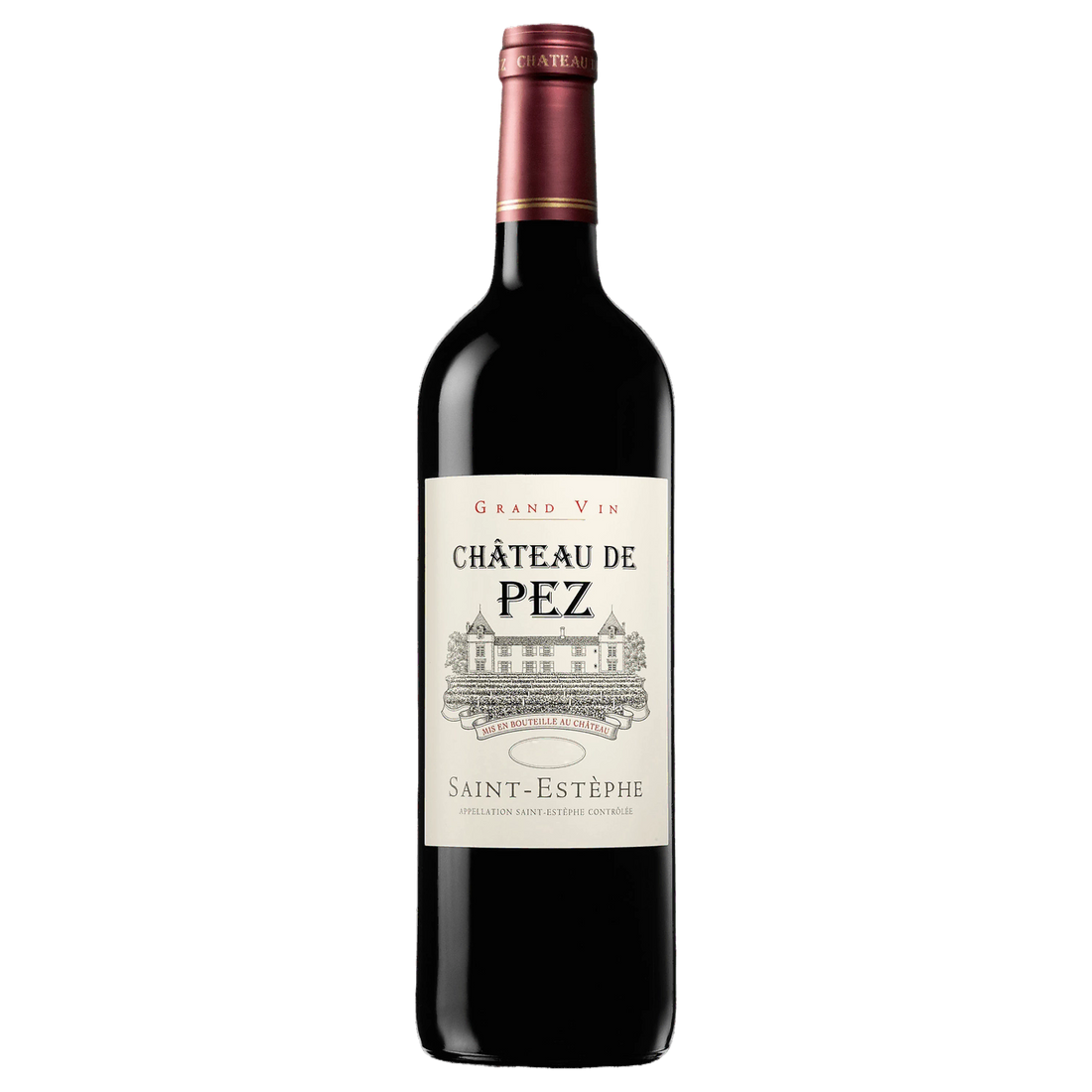 A bottle of Chateau De Pez Sales Are Restricted In France 2023 750ml Red Wine