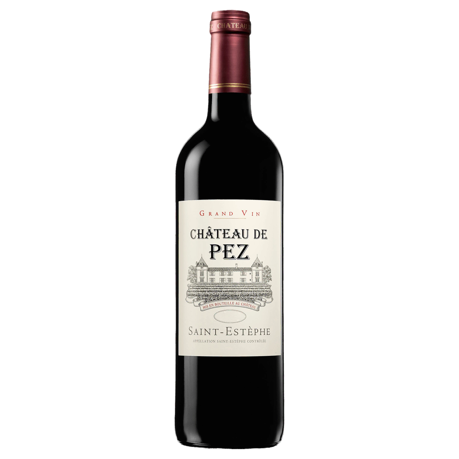 A bottle of Chateau De Pez Sales Are Restricted In France 2023 750ml Red Wine
