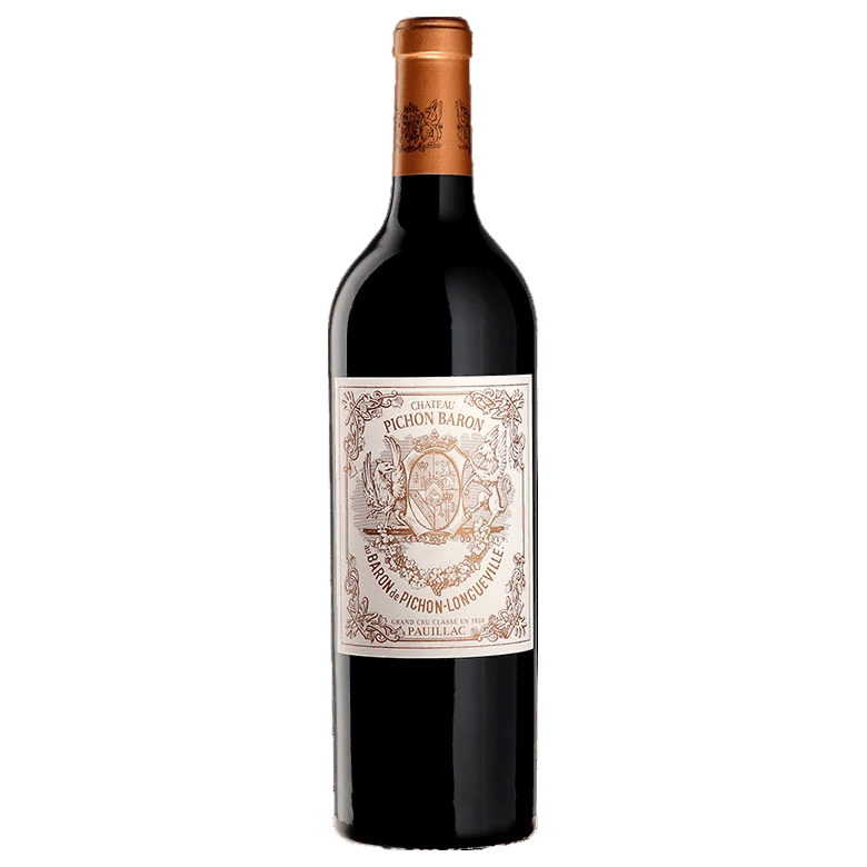 A bottle of Chateau Pichon Longuev. Baron 2023 750ml Red Wine