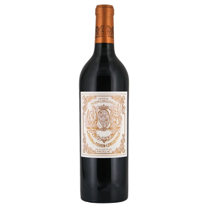 A bottle of Chateau Pichon Longuev. Baron 2023 1500ml Red Wine