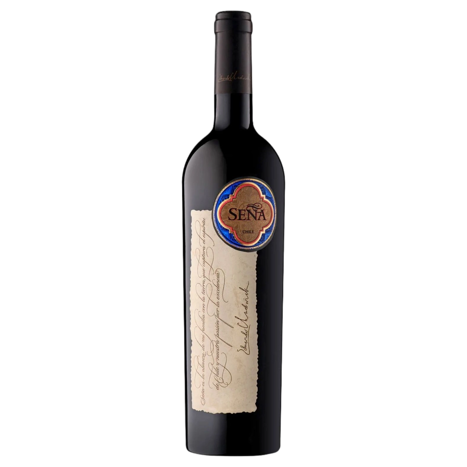 A bottle of Sena 2023 750ml Red Wine