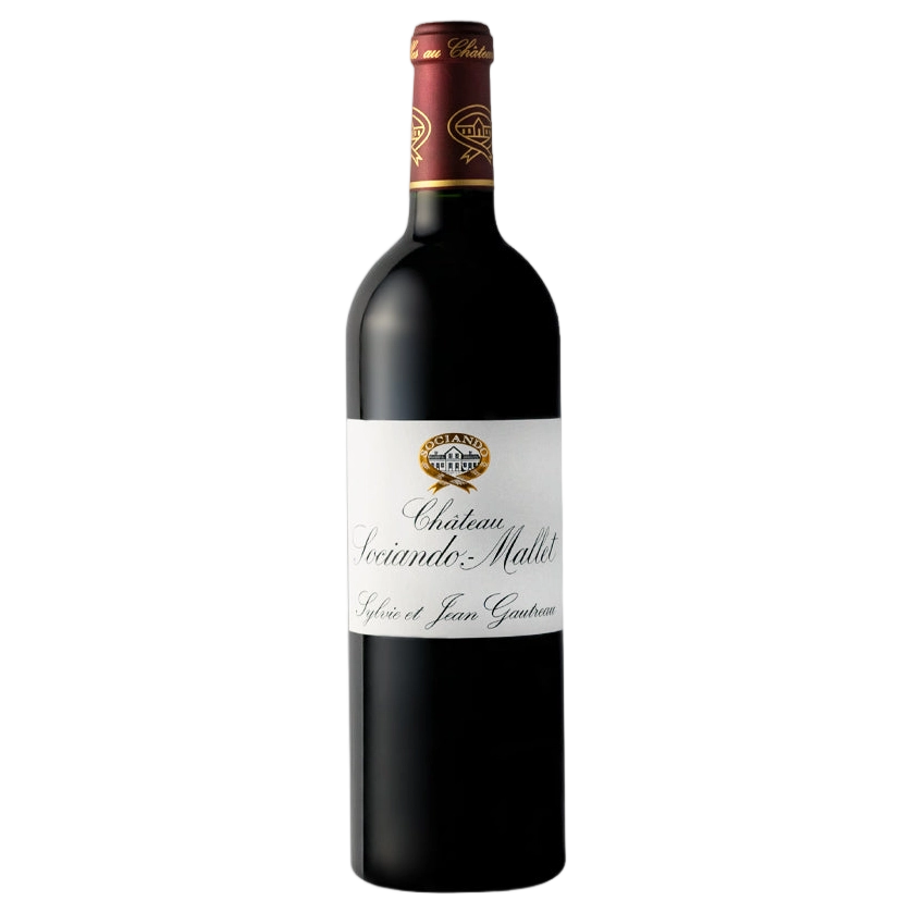 A bottle of Chateau Sociando Mallet 2011 3000ml Red Wine