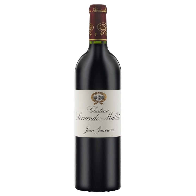 A bottle of Chateau Sociando Mallet 2014 750ml Red Wine