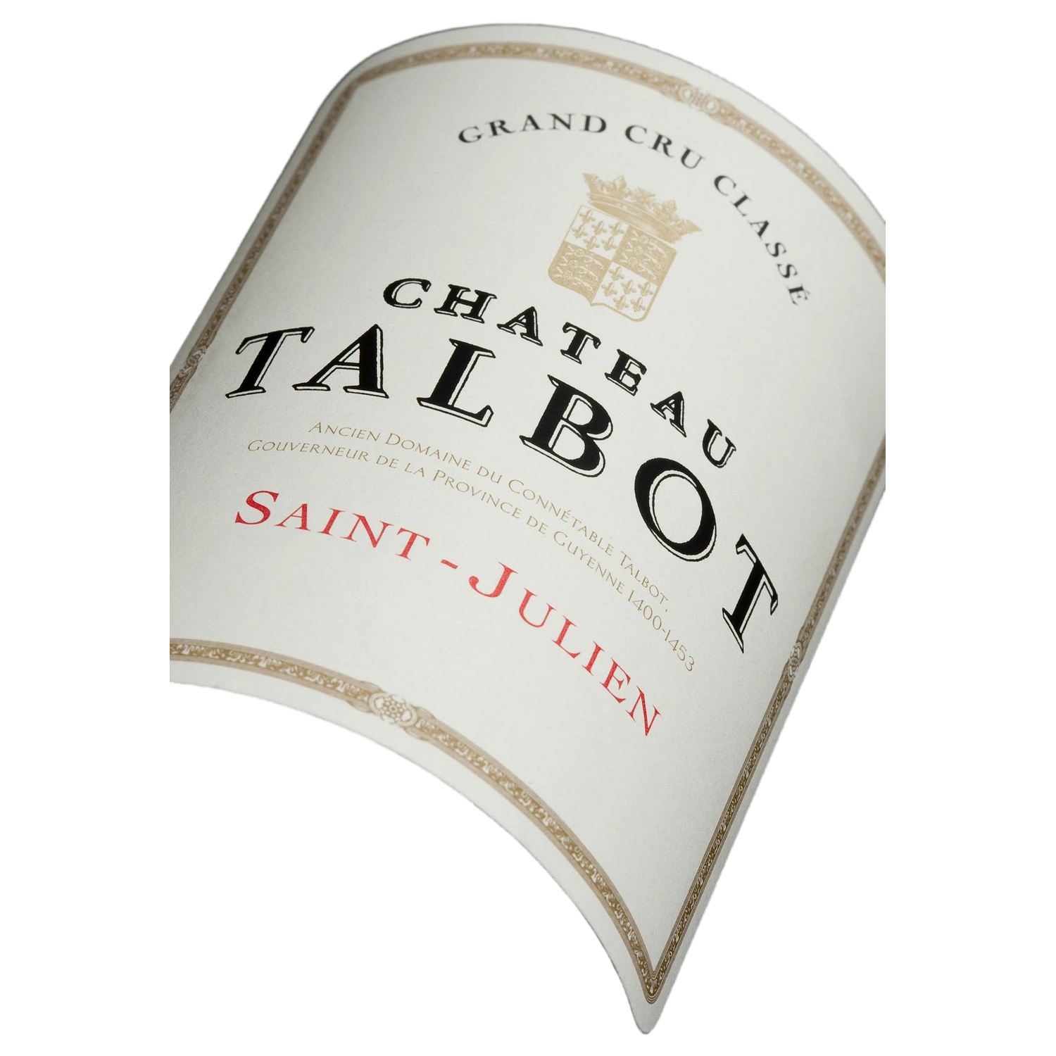A bottle of Chateau Talbot 2015 750ml Red Wine
