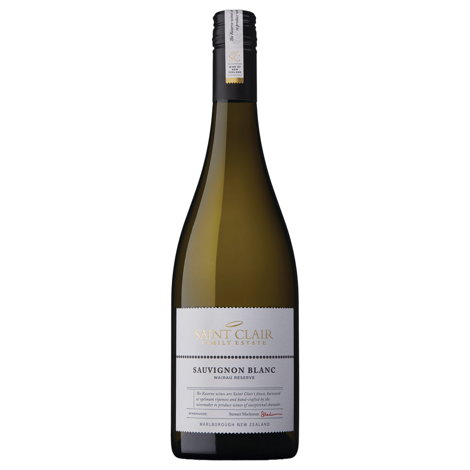 A bottle of Saint Clair Wairau Reserve Sauvignon Blanc 2025 750ml White Wine