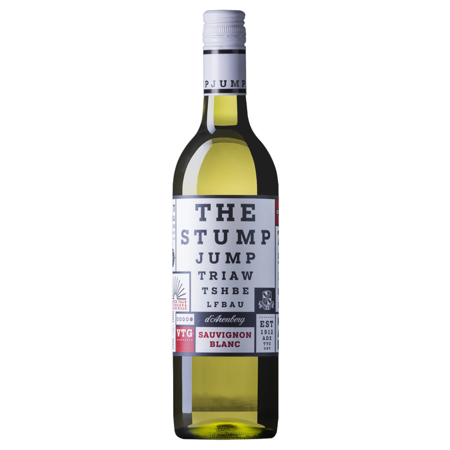 A bottle of d’Arenberg The Stump Jump Sauvignon Blanc 2025 750ml White Wine