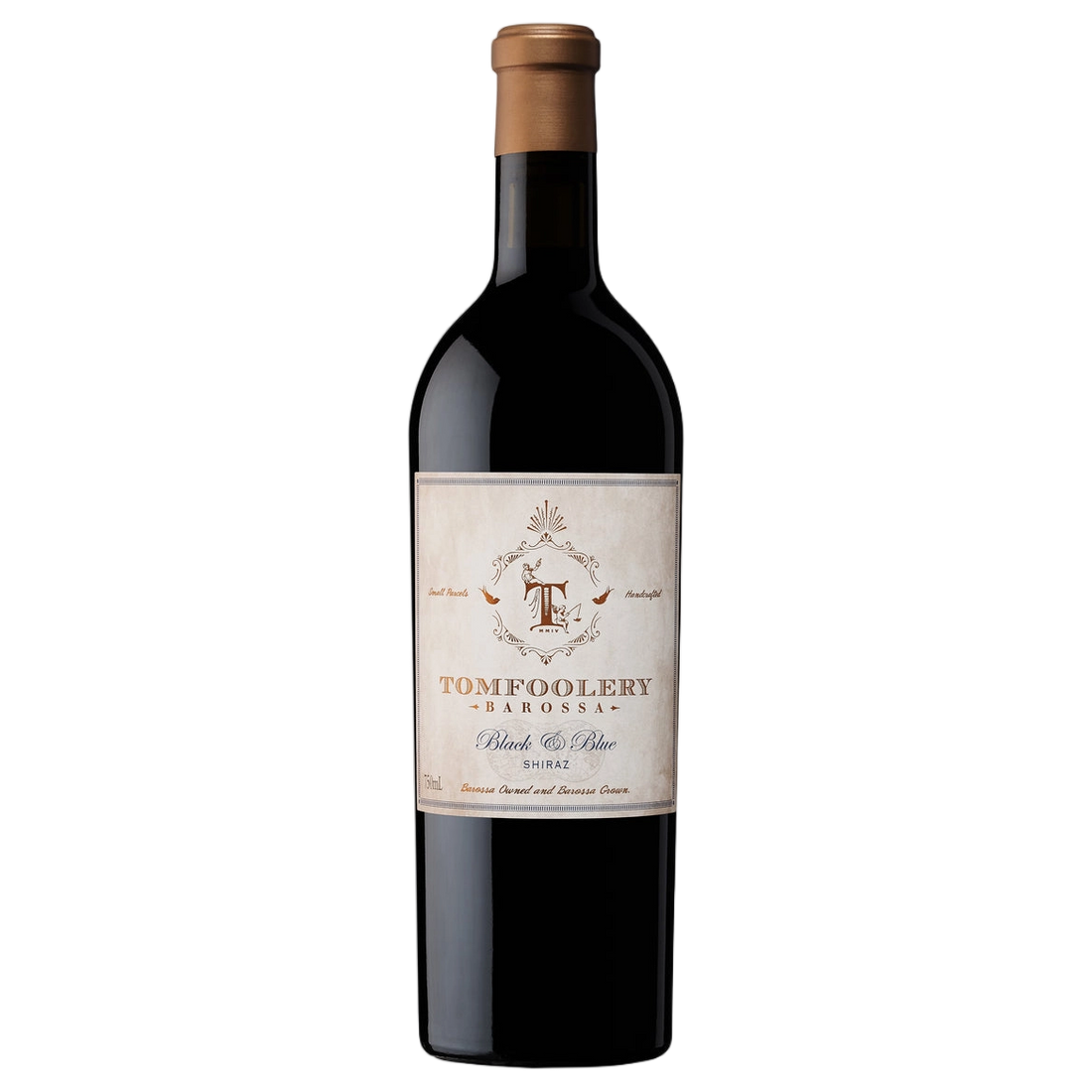 A bottle of Tomfoolery Black & Blue Shiraz 2024 750ml Red Wine