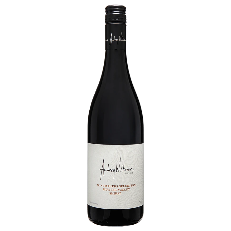 A bottle of Audrey Wilkinson Winemakers Selection Shiraz 2022 750ml Red Wine