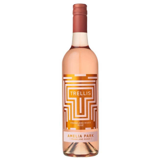 A bottle of Amelia Park Trellis Rose 2025 750ml Rose Wine
