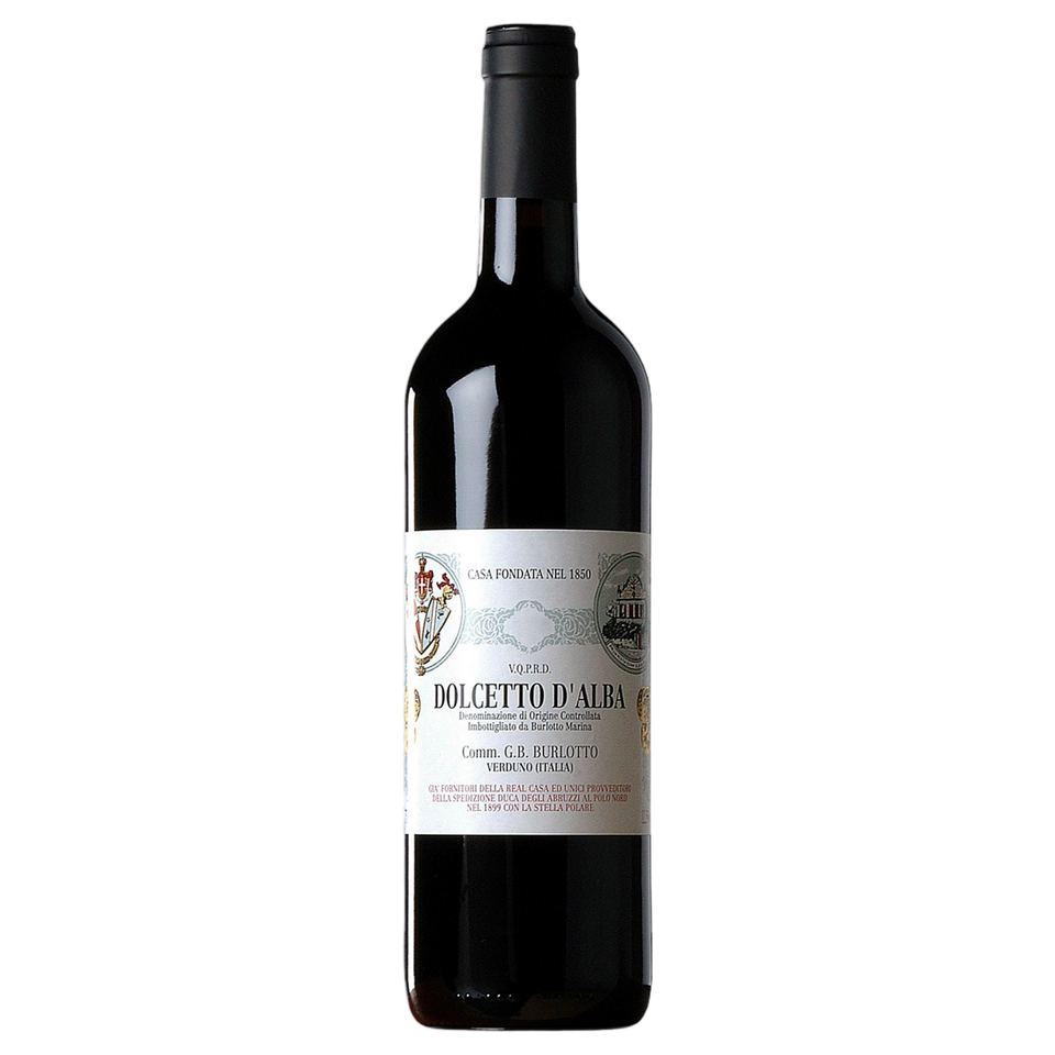 A bottle of Burlotto Dolcetto d'Alba 2024 750ml Red Wine