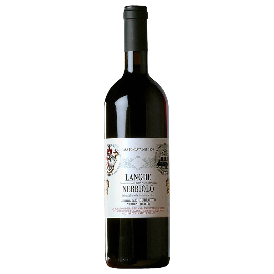 A bottle of Burlotto Langhe Nebbiolo DOC 2024 750ml Red Wine