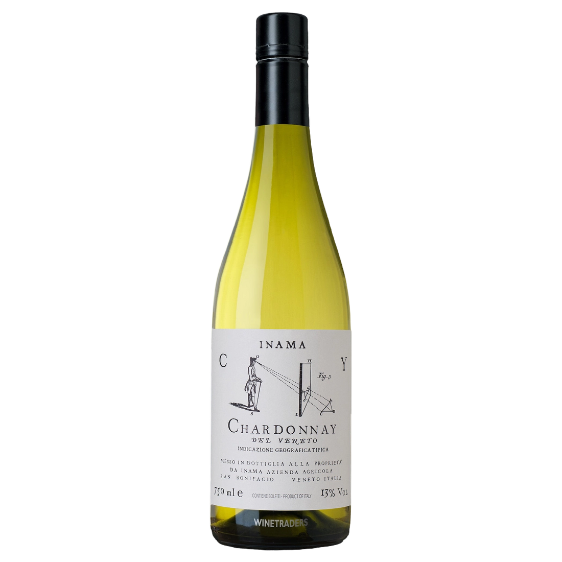 A bottle of Inama Chardonnay Screwcap 2024 750ml White Wine