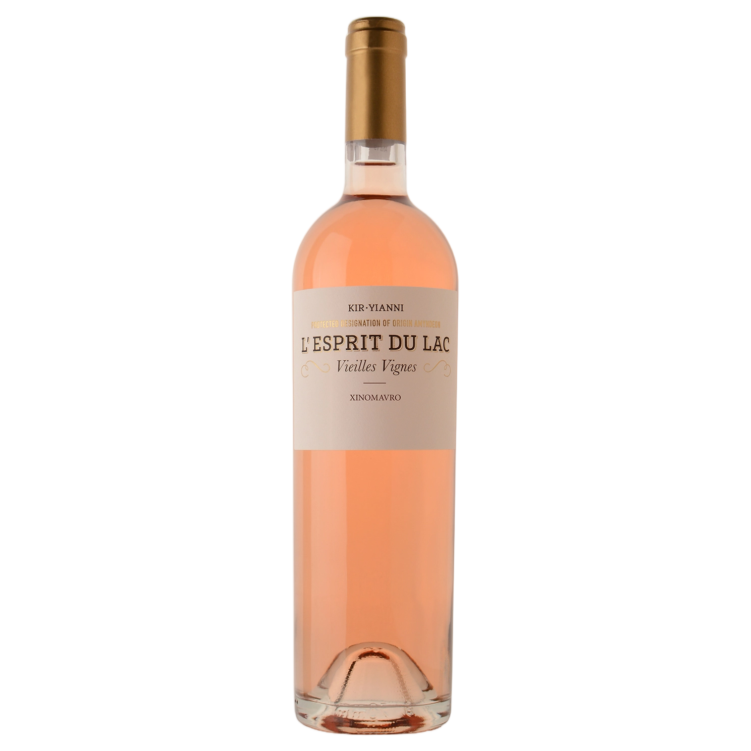A bottle of Kir Yianni L'Espirit Du Lac Rose 2024 750ml Rose Wine