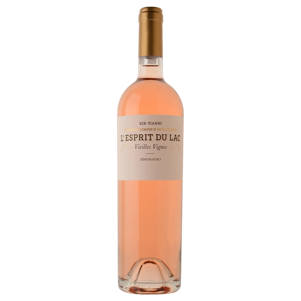 A bottle of Kir Yianni L'Espirit Du Lac Rose 2024 750ml Rose Wine