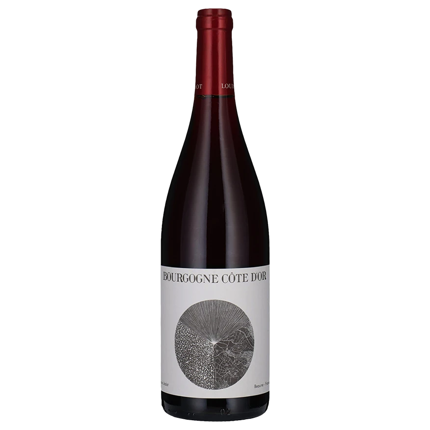 A bottle of Louis Jadot Bourgogne Cote D'or Rouge 2022 750ml Red Wine