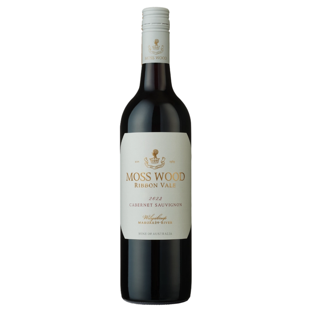 A bottle of Moss Wood Ribbon Vale Cabernet Sauvignon 2022 750ml Red Wine