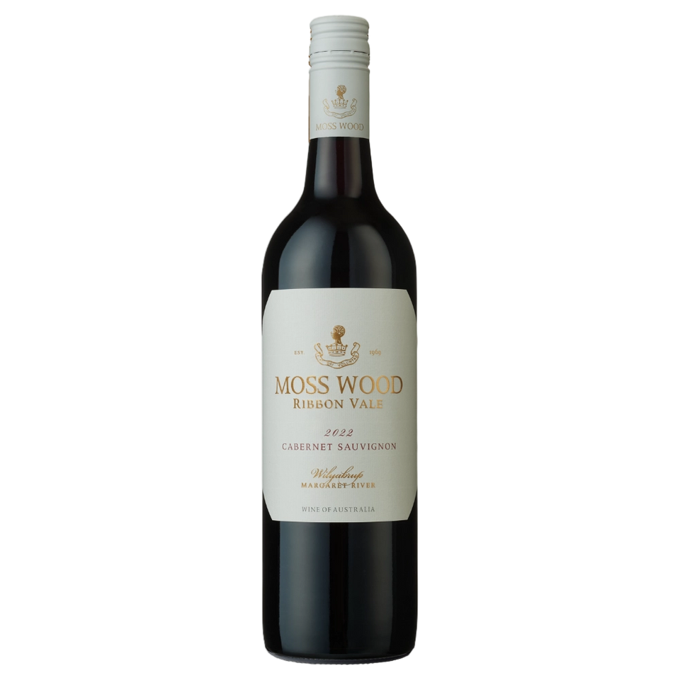 A bottle of Moss Wood Ribbon Vale Cabernet Sauvignon 2022 750ml Red Wine