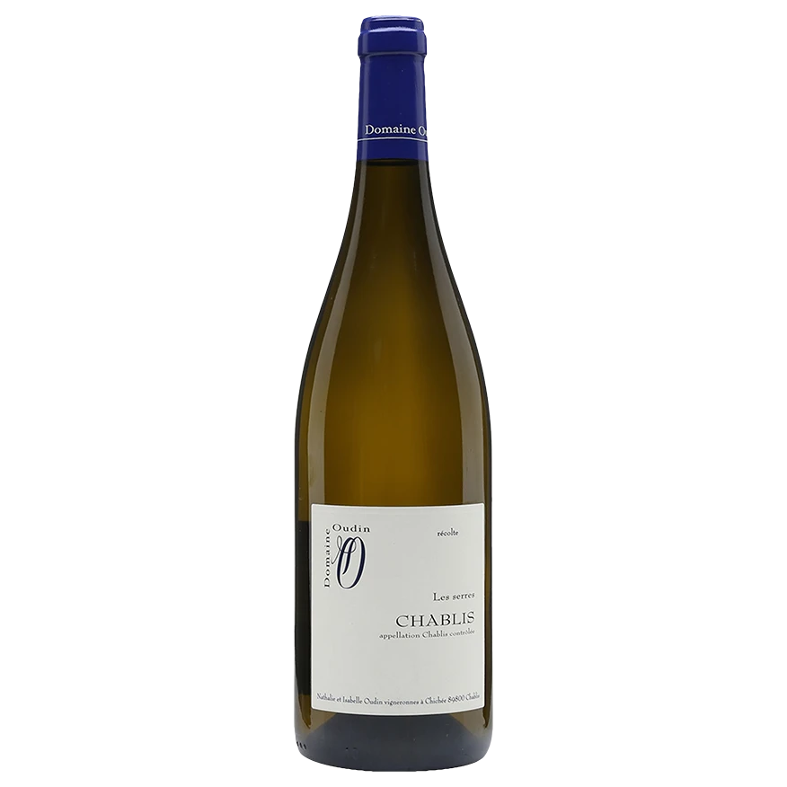 A bottle of Domaine Oudin Chablis Les Serres 2022 750ml White Wine