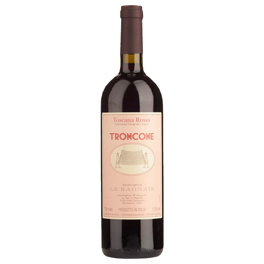 A bottle of Le Ragnaie Troncone Sangiovese 2023 750ml Red Wine