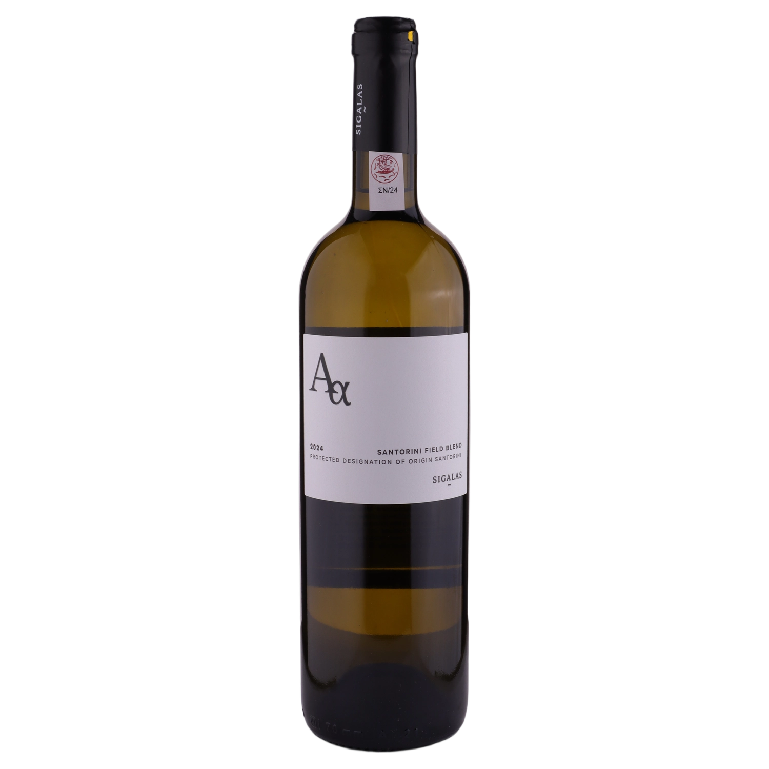 A bottle of Sigalas Aa Assyrtiko and Athiri Santorini 2024 750ml White Wine