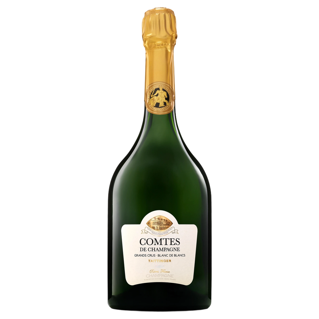 A bottle of Champagne Taittinger Comtes de champagne BDB Naked 2014 750ml Sparkling Wine