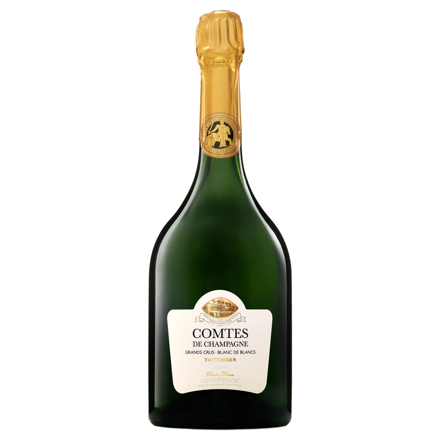 A bottle of Champagne Taittinger Comtes de champagne BDB Naked 2014 750ml Sparkling Wine