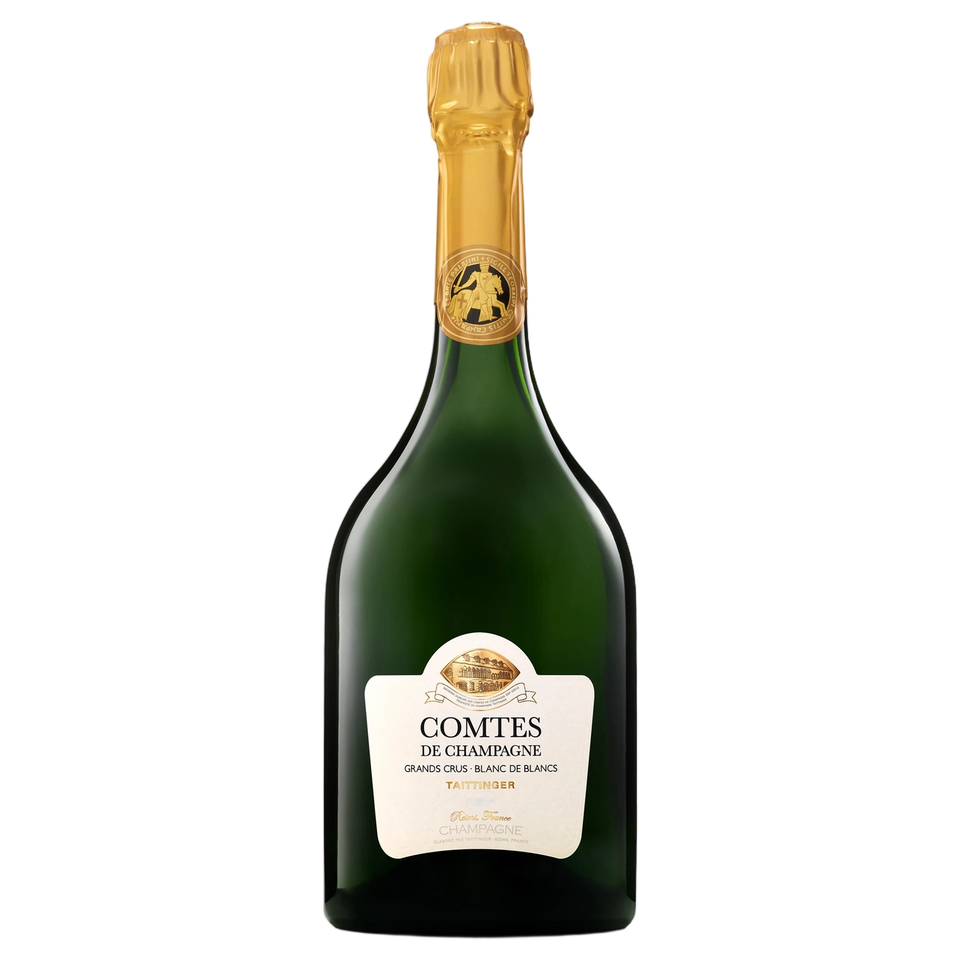 A bottle of Champagne Taittinger Comtes de champagne BDB Naked 2014 750ml Sparkling Wine