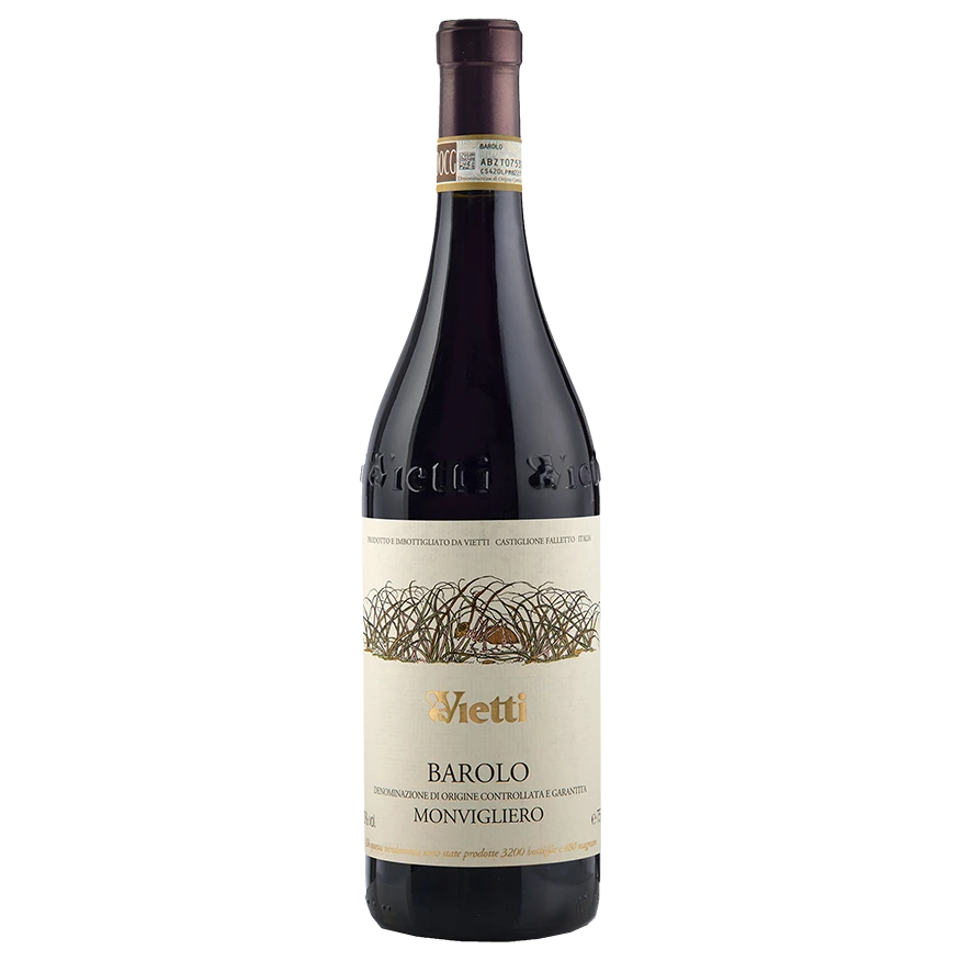 A bottle of Vietti Barolo Monvigliero 2021 750ml Red Wine